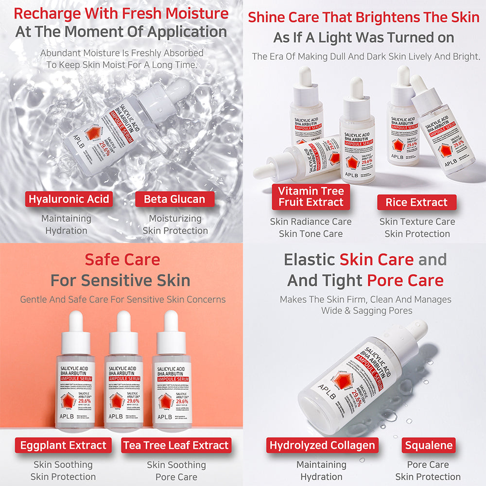 Salicylic Acid BHA Arbutin Ampoule Serum - Απολέπιση, καθαρισμός πόρων & φωτεινή επιδερμίδα