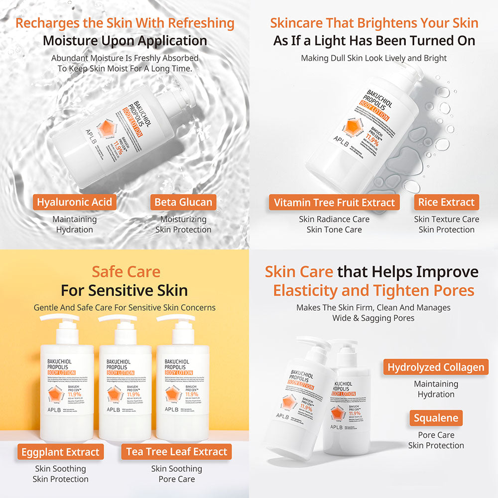 Bakuchiol Propolis Body Lotion - Ενυδάτωση και Αντιγήρανση Σώματος