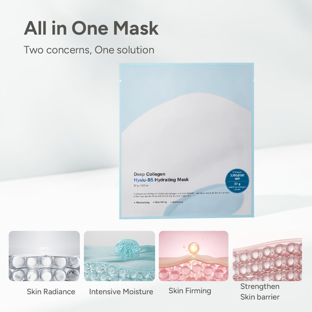 Deep Collagen Hyalu-B5 Hydrating Mask - Gel Μάσκα για ενυδάτωση 168 ωρών