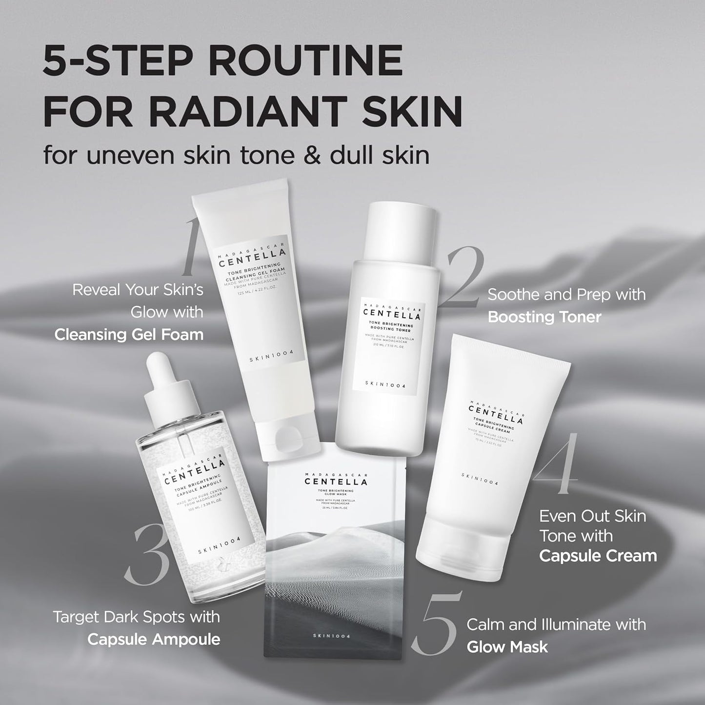 Madagascar Centella Tone Brightening Cleansing Gel Foam - Καθαριστικό τζελ για φωτεινό δέρμα