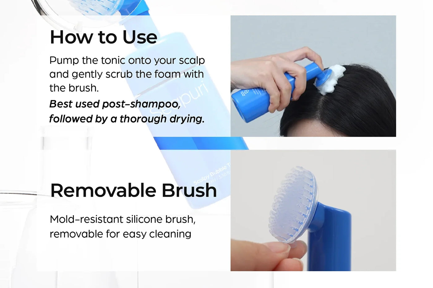 Scalpy Bubble Tonic - Τονωτικό κατά της πιτυρίδας & της τριχόπτωσης με βουρτσάκι εφαρμογής