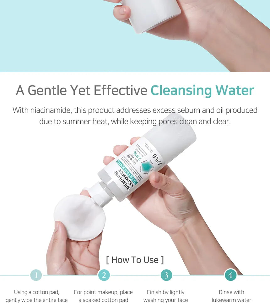 Glutathione Niacinamide Cleansing Water - Καθαριστικό νερό με Γλουταθειόνη & Νιασιναμίδη