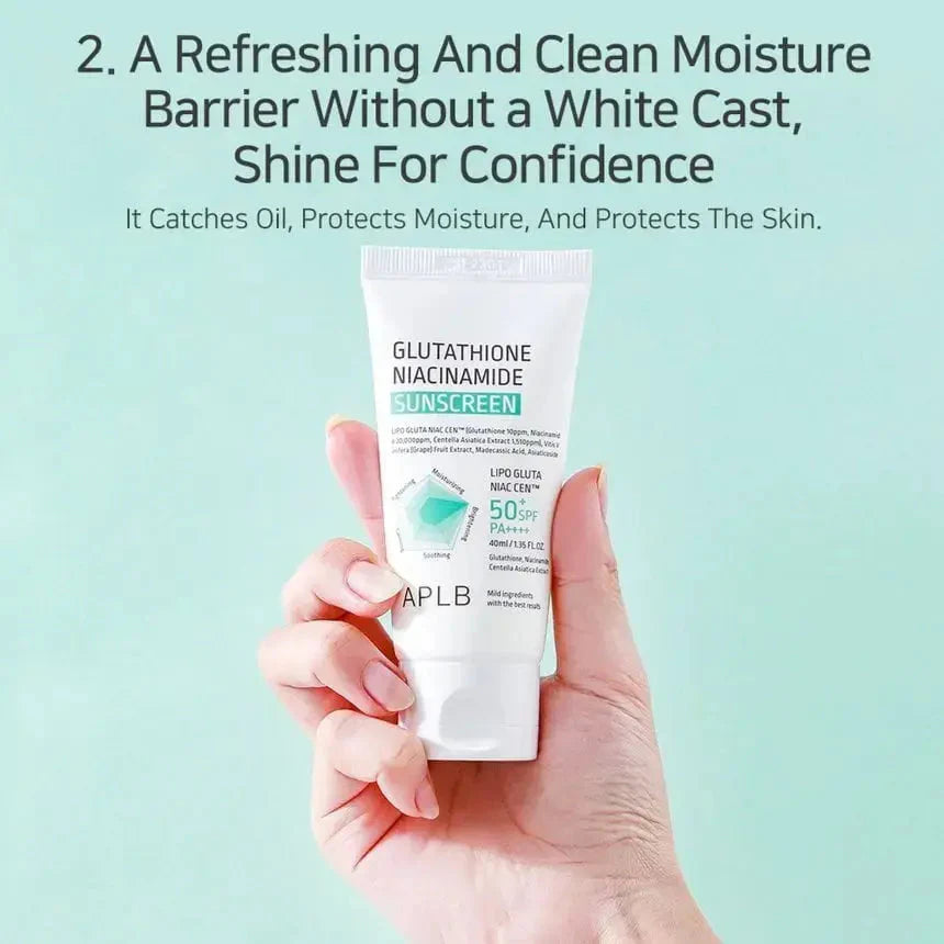 APLB Glutathione Niacinamide Sunscreen - Αντηλιακή Κρέμα Προσώπου με Γλουταθειόνη & Νιασιναμίδη