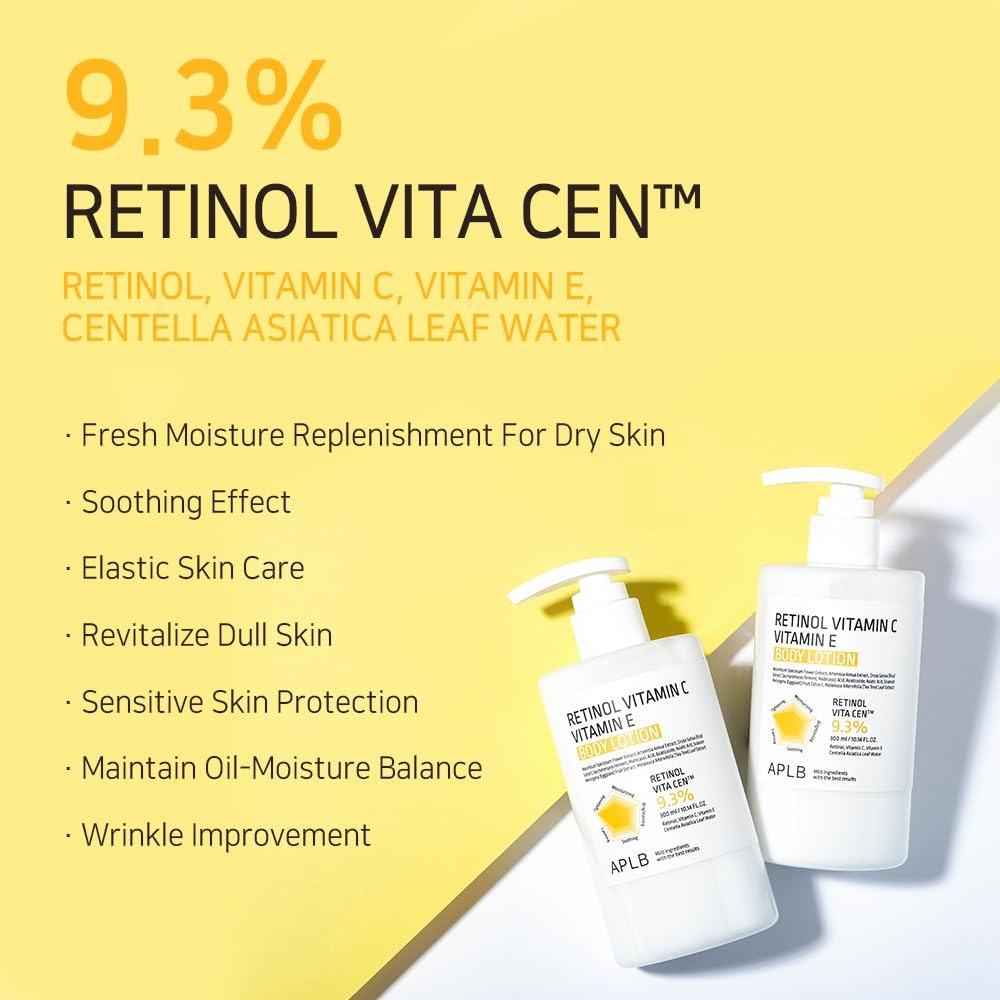 Retinol Vitamin C Vitamin E Body Lotion - Αντιγήρανση & Λάμψη για Όλο το Σώμα
