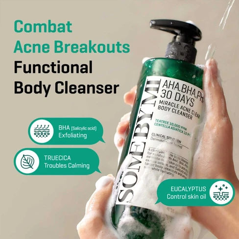 AHA-BHA-PHA 30 days Miracle Acne Body Cleanser - Καθαριστικό Σώματος Κατά της Ακμής