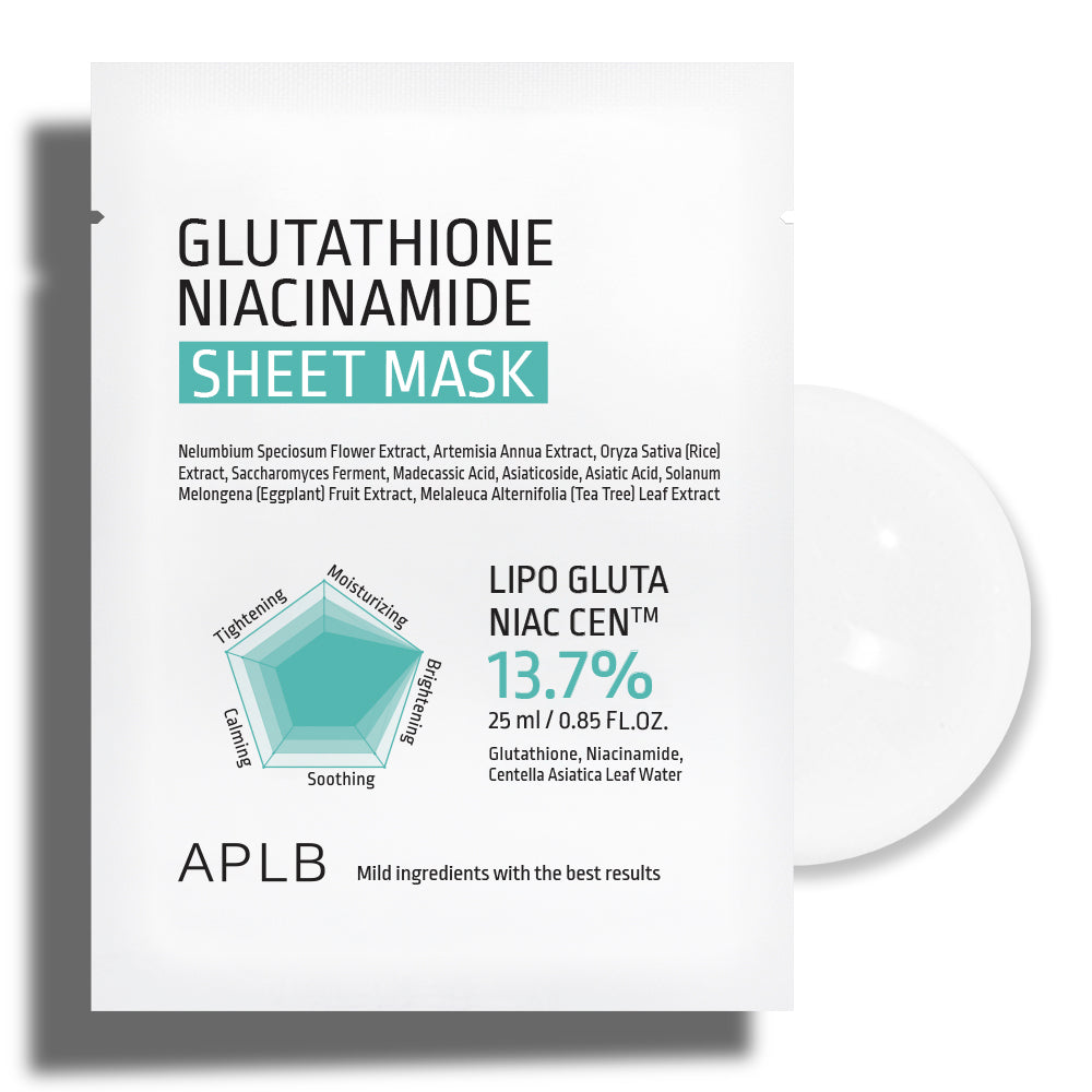 Glutathione Niacinamide Sheet Mask - Μάσκα λάμψης και βαθιάς ενυδάτωσης