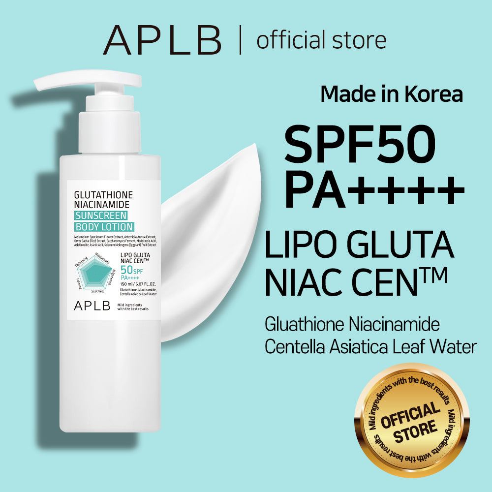 Glutathione Niacinamide Sunscreen Body Lotion SPF50 PA++++ – Αντηλιακή Λοσιόν Σώματος για Λάμψη και Ενυδάτωση