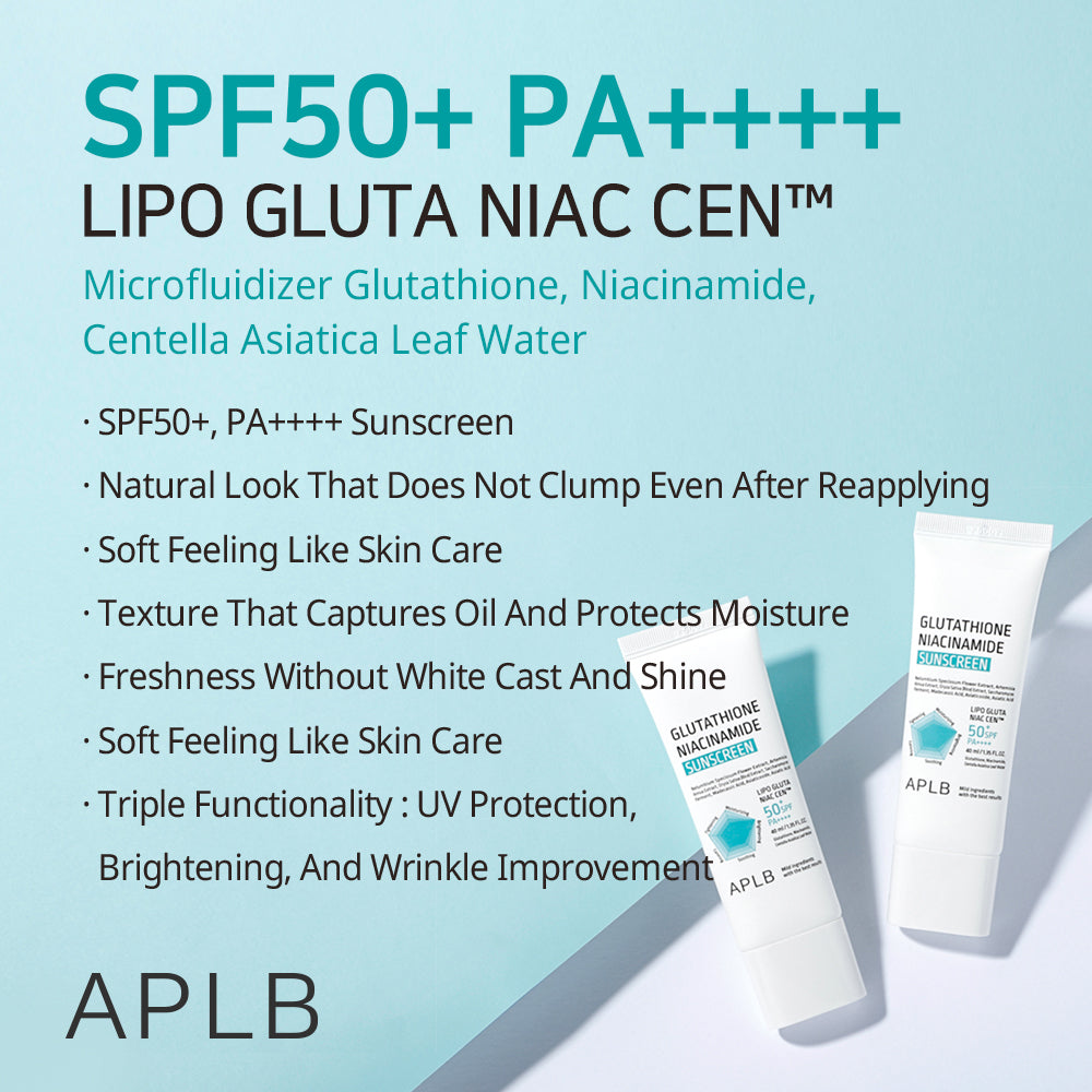 APLB Glutathione Niacinamide Sunscreen –