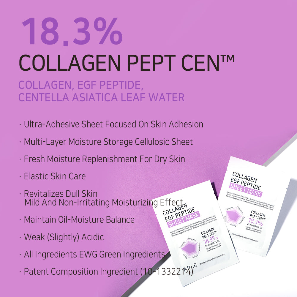 Collagen EGF Peptide Sheet Mask – Μάσκα Σύσφιξης & Ενυδάτωσης