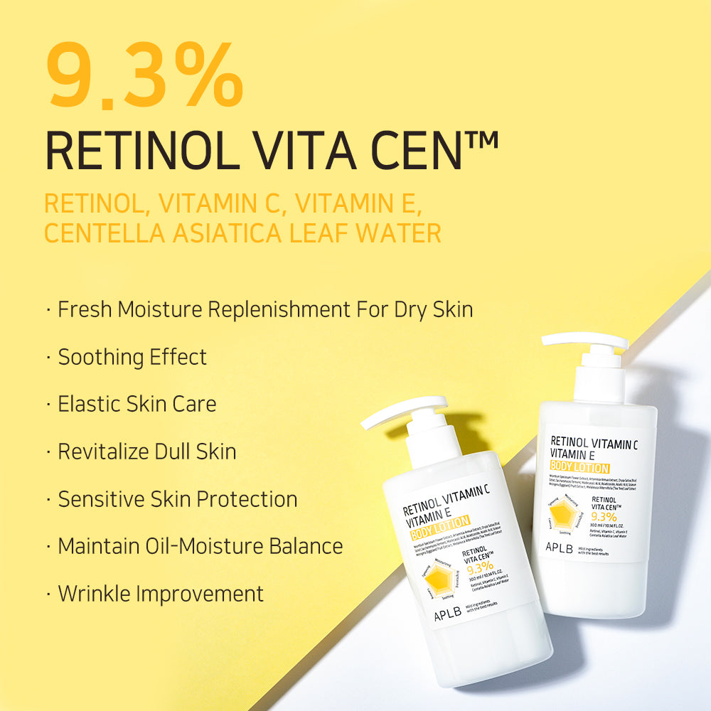 Retinol Vitamin C Vitamin E Body Lotion - Αντιγήρανση & Λάμψη για Όλο το Σώμα