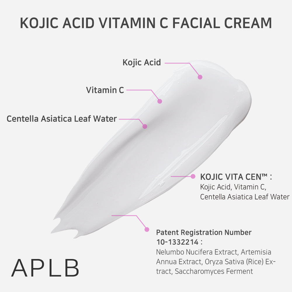 Kojic Acid Vitamin C Facial Cream - Κρέμα Προσώπου για Λάμψη, Δυσχρωμίες και Αντιγήρανση
