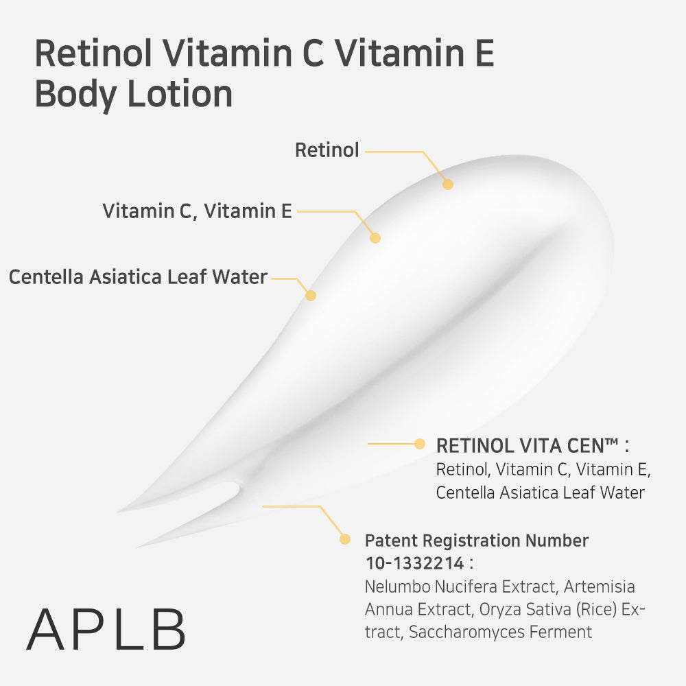Retinol Vitamin C Vitamin E Body Lotion - Αντιγήρανση & Λάμψη για Όλο το Σώμα