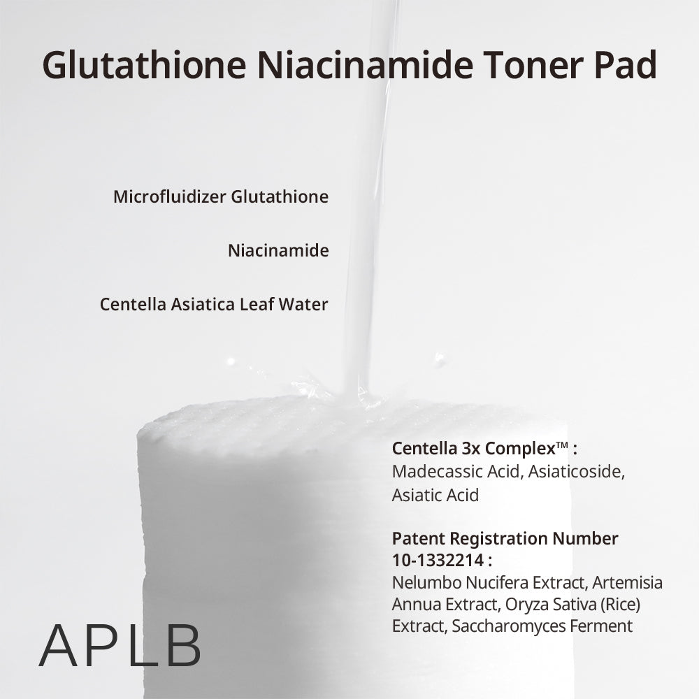 Glutathione Niacinamide Toner Pad - Ενυδατικά pads με Γλουταθειόνη & Νιασιναμίδη