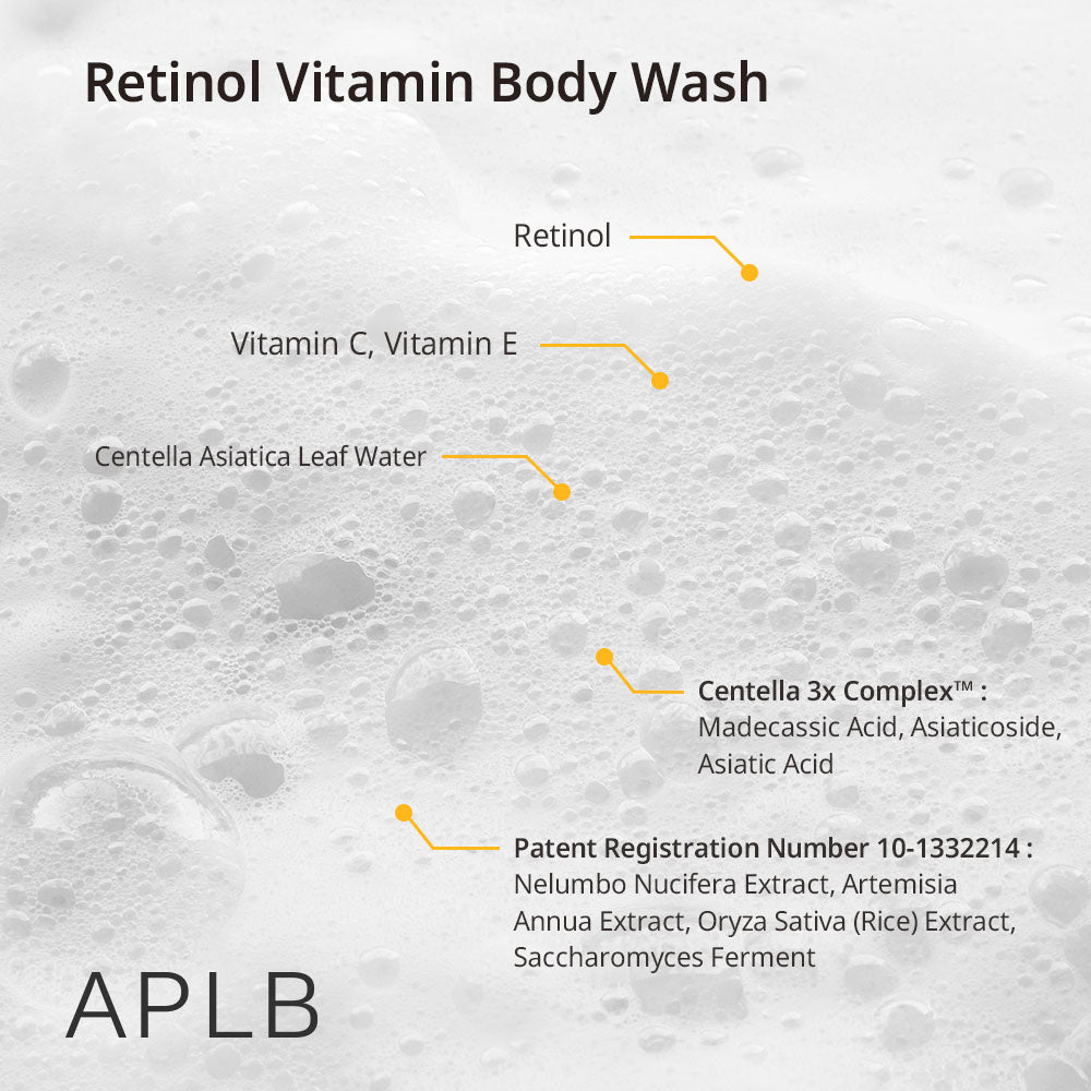 Retinol Vitamin C Vitamin E Body Wash - Καθαρισμός & Αναζωογόνηση Σώματος