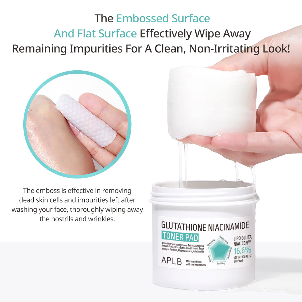 Glutathione Niacinamide Toner Pad - Ενυδατικά pads με Γλουταθειόνη & Νιασιναμίδη