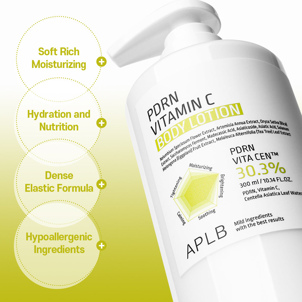 PDRN Vitamin C Body Lotion – Ενυδατική Λοσιόν Σώματος για Λάμψη & Θρέψη