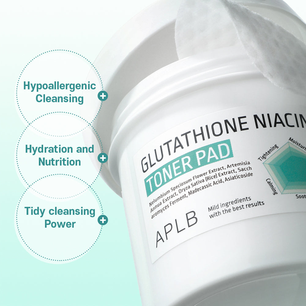 Glutathione Niacinamide Toner Pad - Ενυδατικά pads με Γλουταθειόνη & Νιασιναμίδη