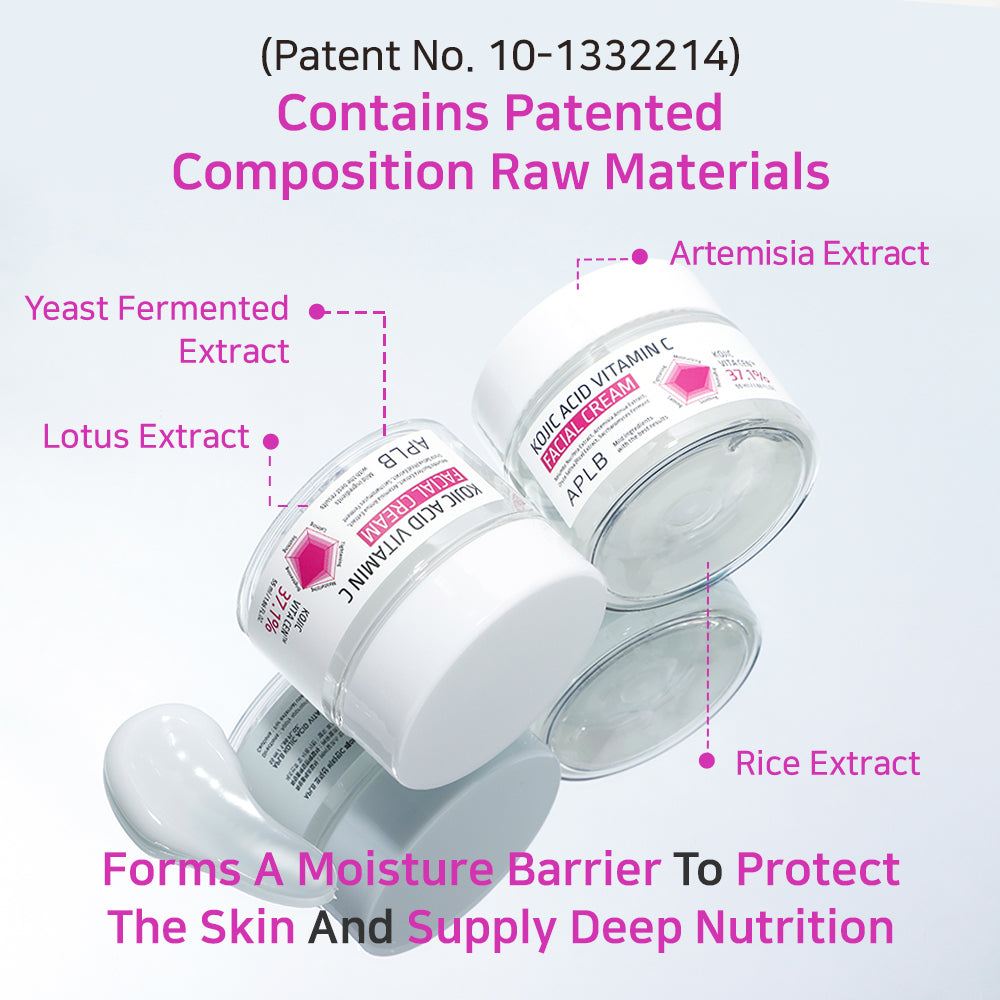 Kojic Acid Vitamin C Facial Cream - Κρέμα Προσώπου για Λάμψη, Δυσχρωμίες και Αντιγήρανση