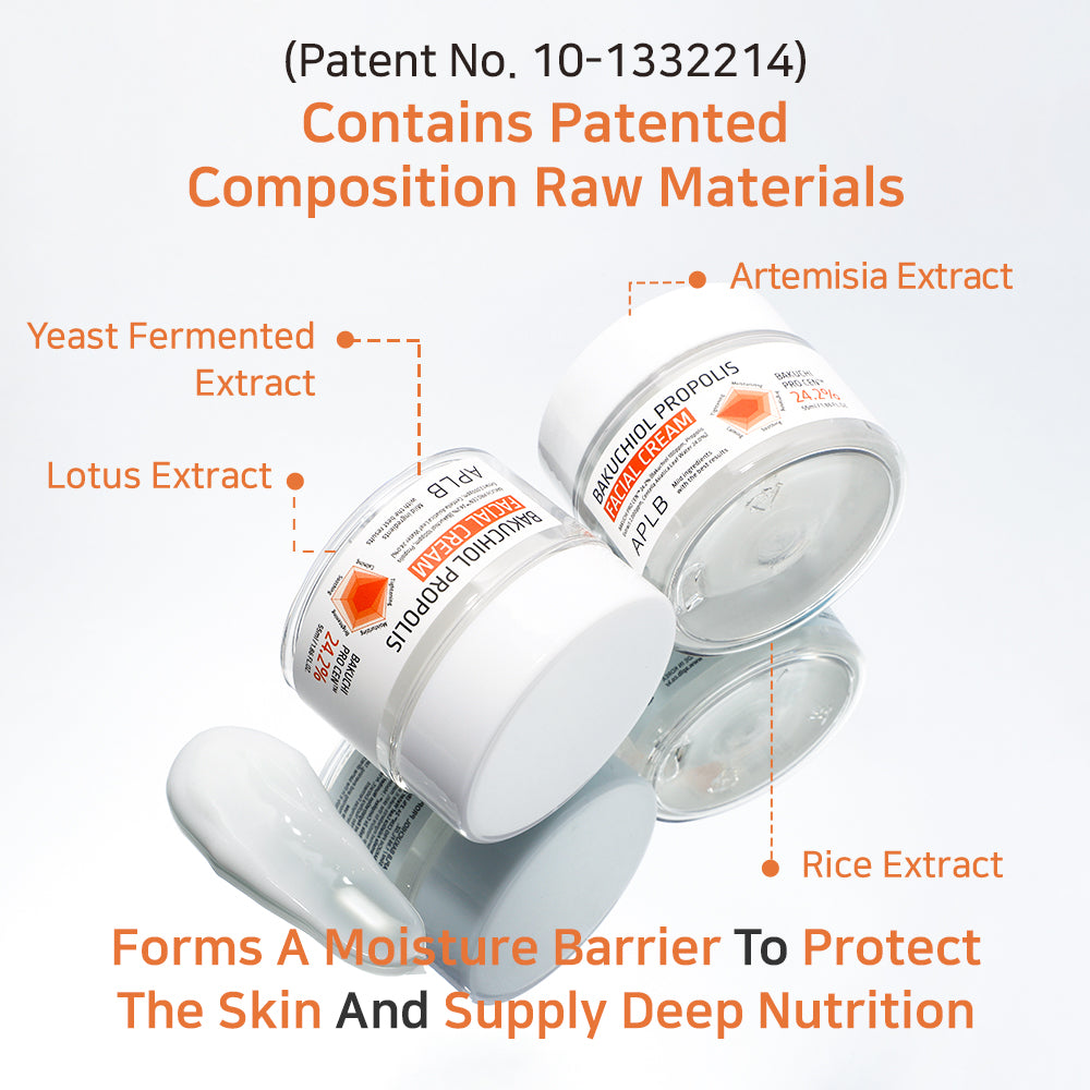 Bakuchiol Propolis Facial Cream – Ενυδατική & Αντιγηραντική Κρέμα Προσώπου