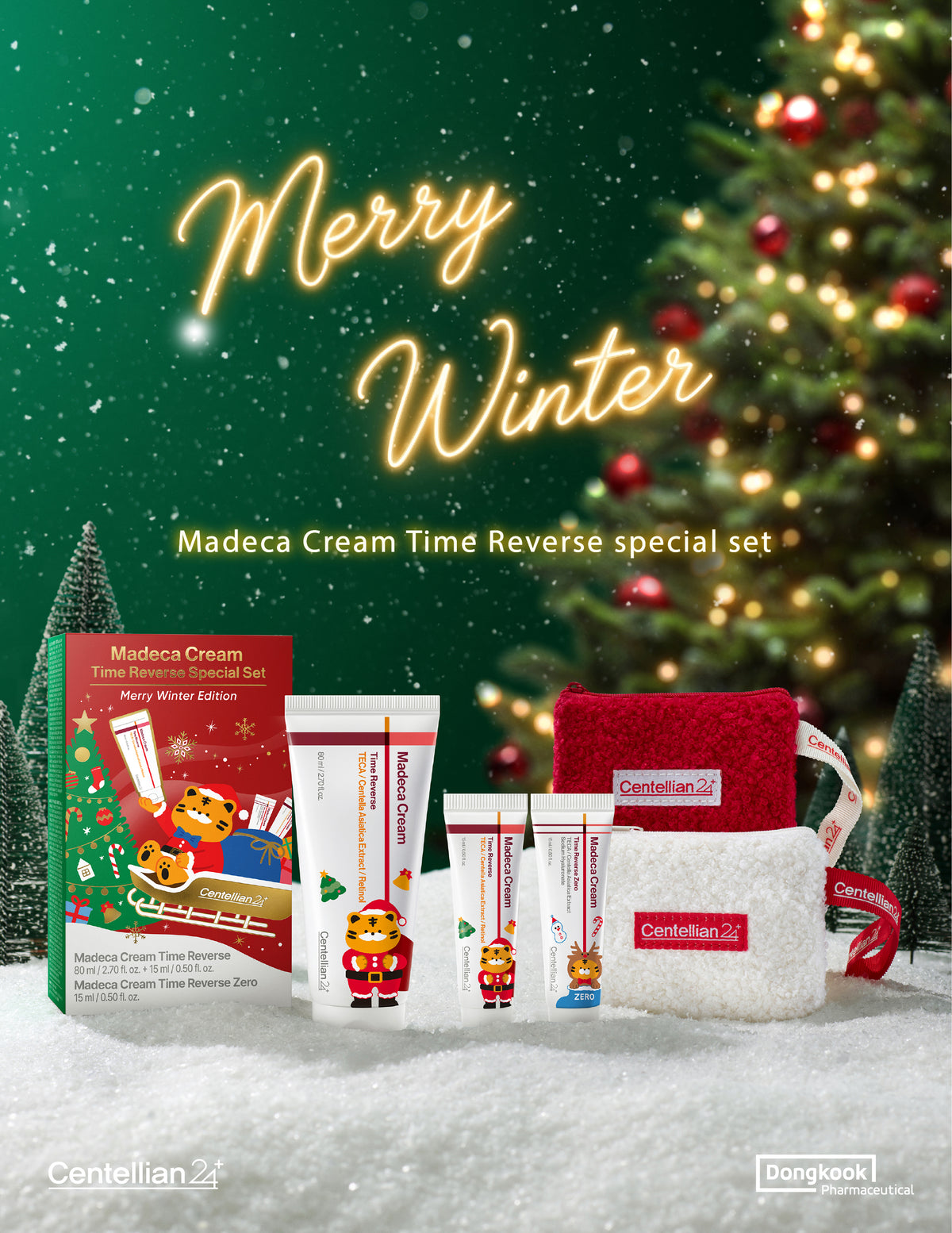 Madeca Cream Time Reverse Set Merry Winter Edition – Σετ Αντιγήρανσης & Ενυδάτωσης με Centella Asiatica
