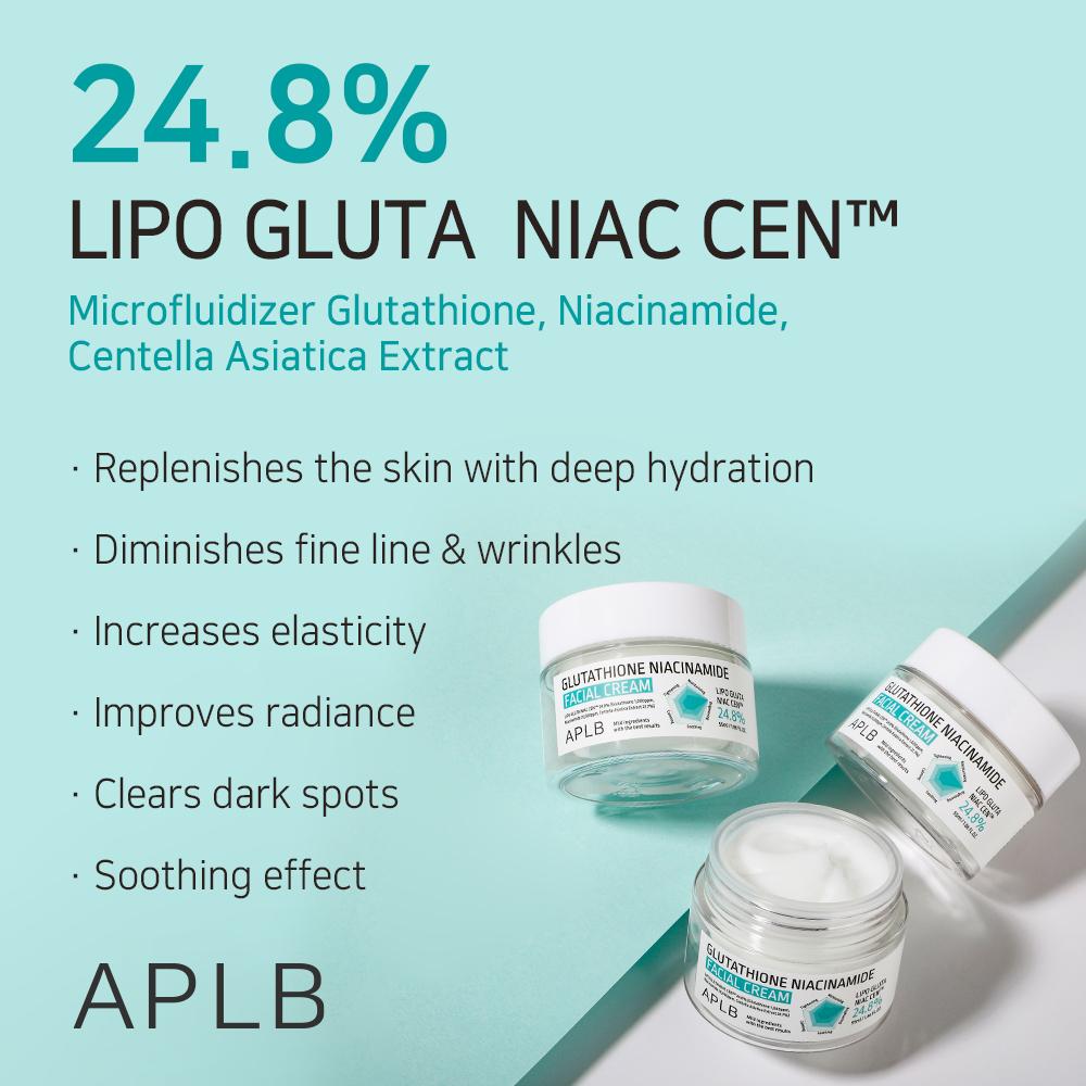 Glutathione Niacinamide Facial Cream - Κρέμα Προσώπου για Λάμψη & Ομοιόμορφο Τόνο
