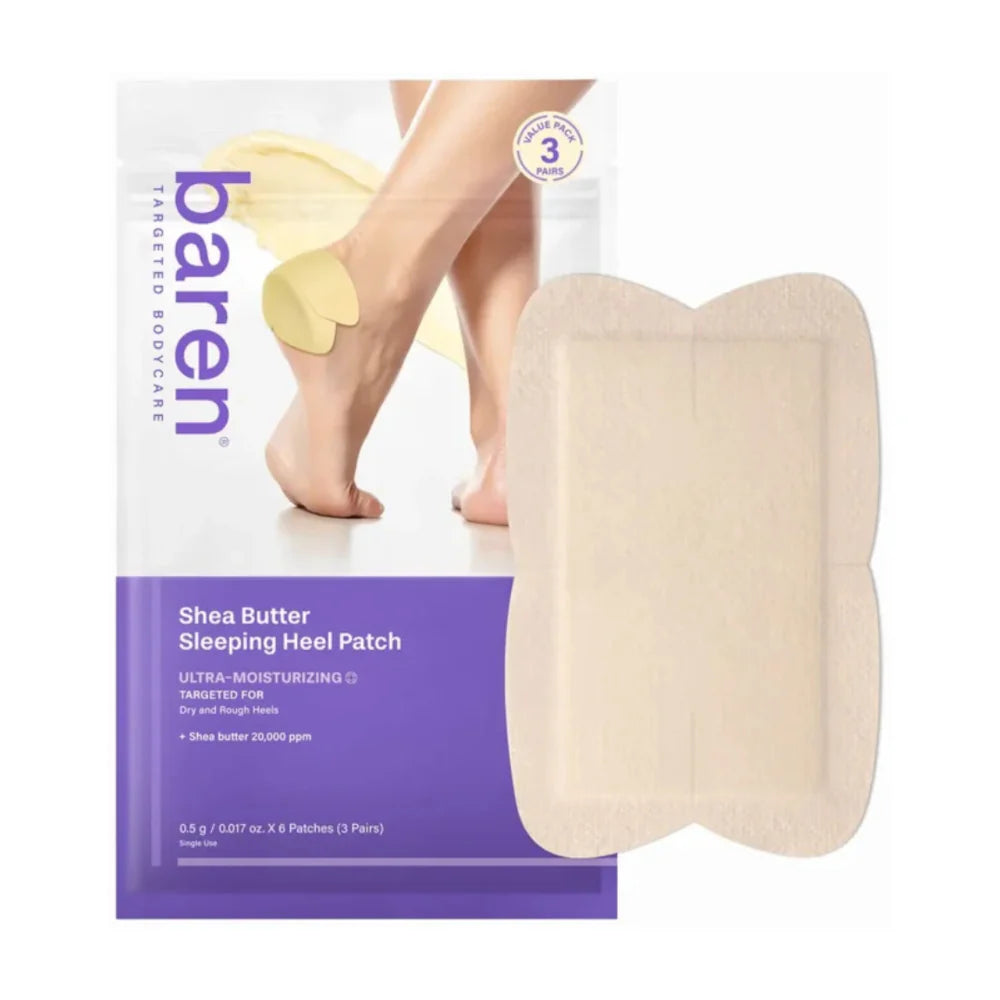 Shea Butter Sleeping Heel Patch - Μάσκα Νύχτας για Σκασμένες Φτέρνες με Βούτυρο Καριτέ