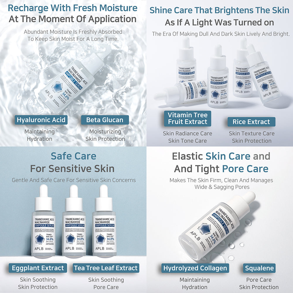 Tranexamic Acid Niacinamide Ampoule Serum – Λευκαντικός & Ενυδατικός Ορός