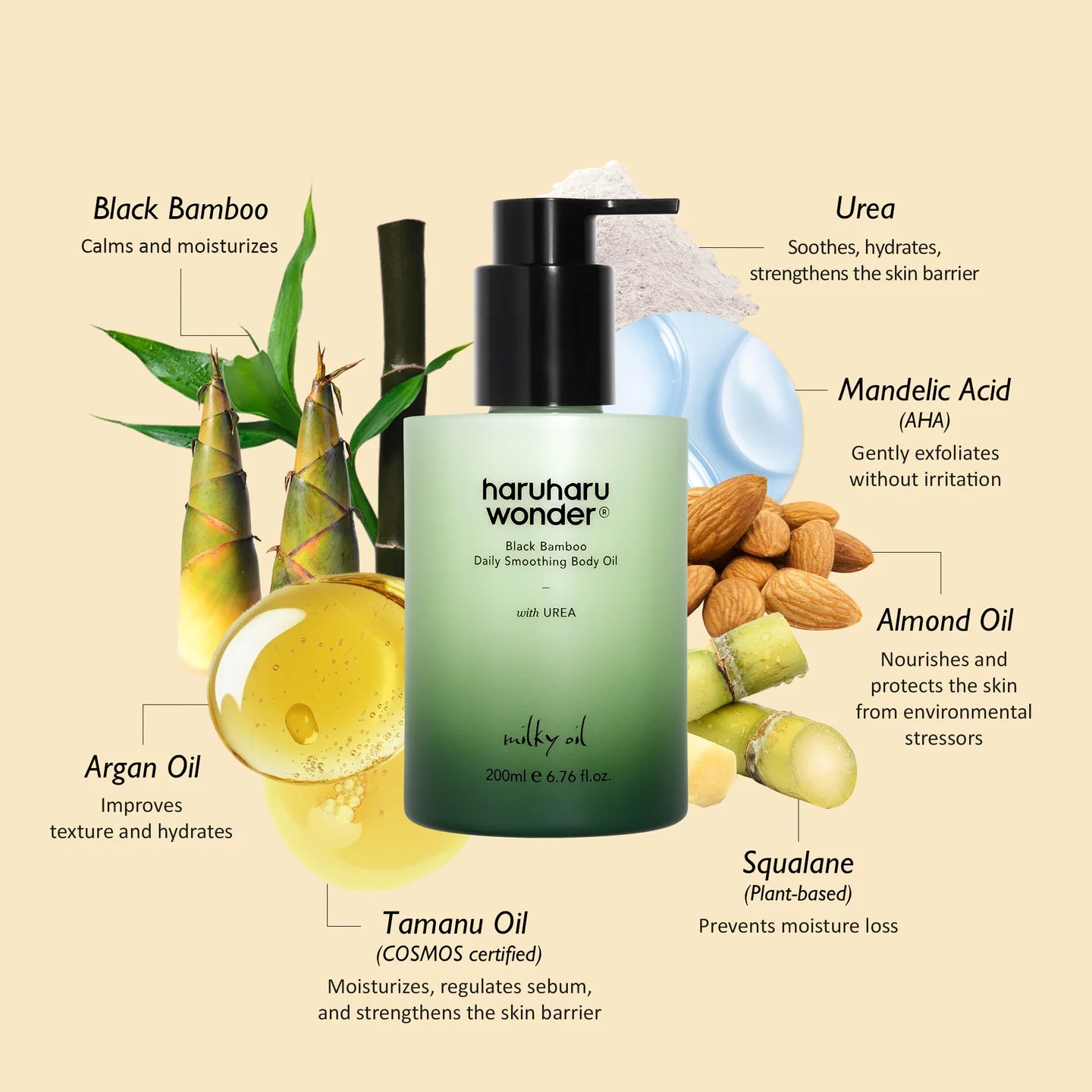 Black Bamboo Daily Smoothing Body Oil 