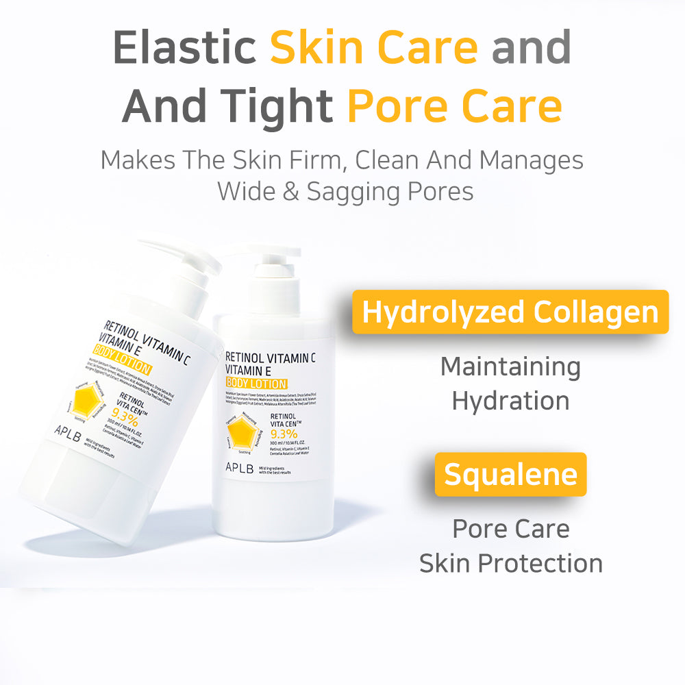 Retinol Vitamin C Vitamin E Body Lotion - Αντιγήρανση & Λάμψη για Όλο το Σώμα