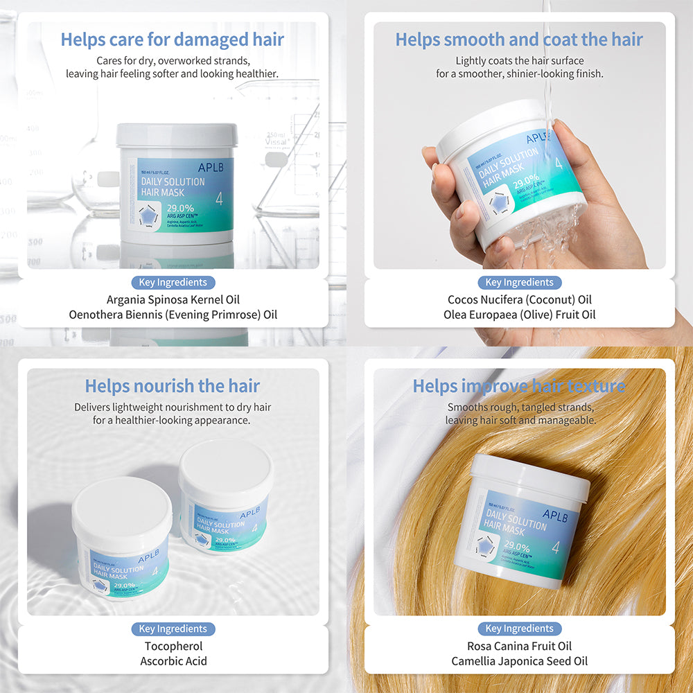Daily Solution Hair Mask – Εντατική Μάσκα Θρέψης & Επανόρθωσης με Centella, Αμινοξέα & Φυτικά Έλαια