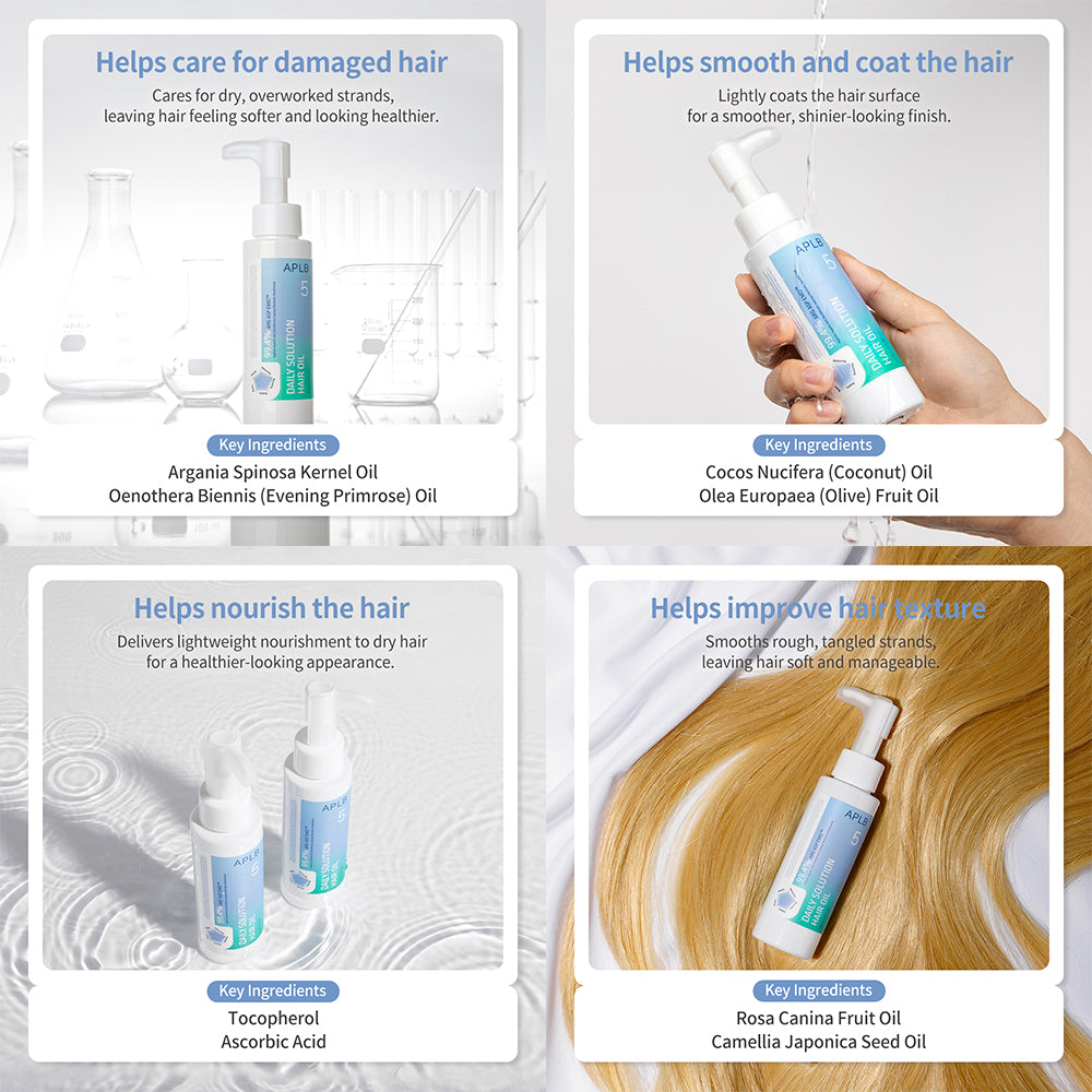 Daily Solution Hair Oil – Θρεπτικό Λάδι Μαλλιών για Λάμψη, Λείανση & Έλεγχο του Φριζαρίσματος