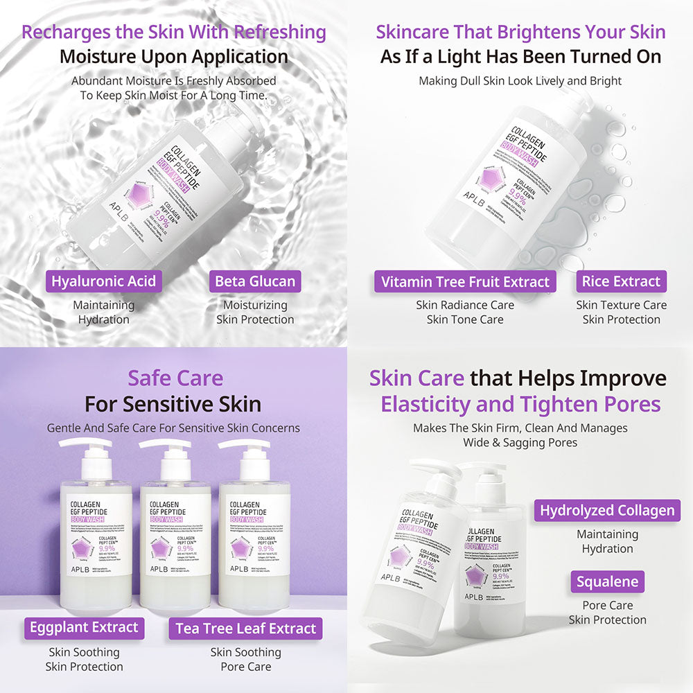 Collagen EGF Peptide Body Wash – Σύσφιξη & Ενυδάτωση Σώματος