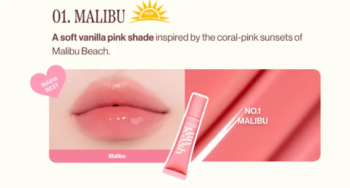 Sunset Dazzle Gloss Balm - No.1 Malibu