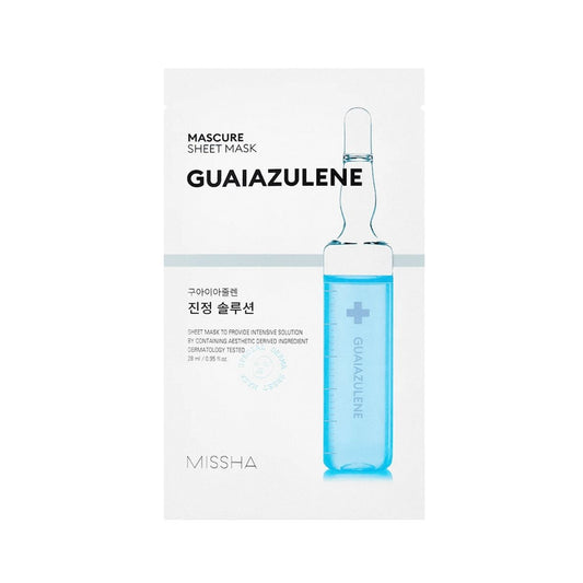 Mascure Calming Guaiazulene Sheet Mask - Μάσκα για ερεθισμένο και ευαίσθητο δέρμα