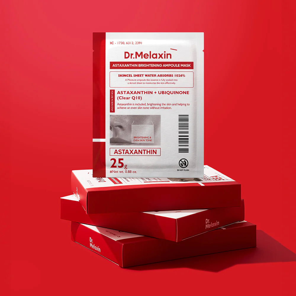 Astaxanthin Whitening Ampoule Mask - Ισχυρή αντιοξειδωτική μάσκα προσώπου