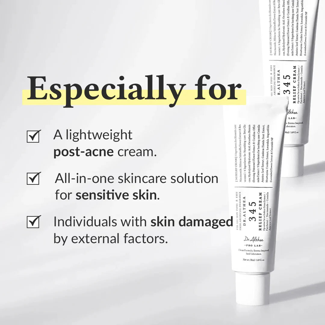 345NA Relief Cream - Καταπραϋντική, αντιγηραντική κρέμα