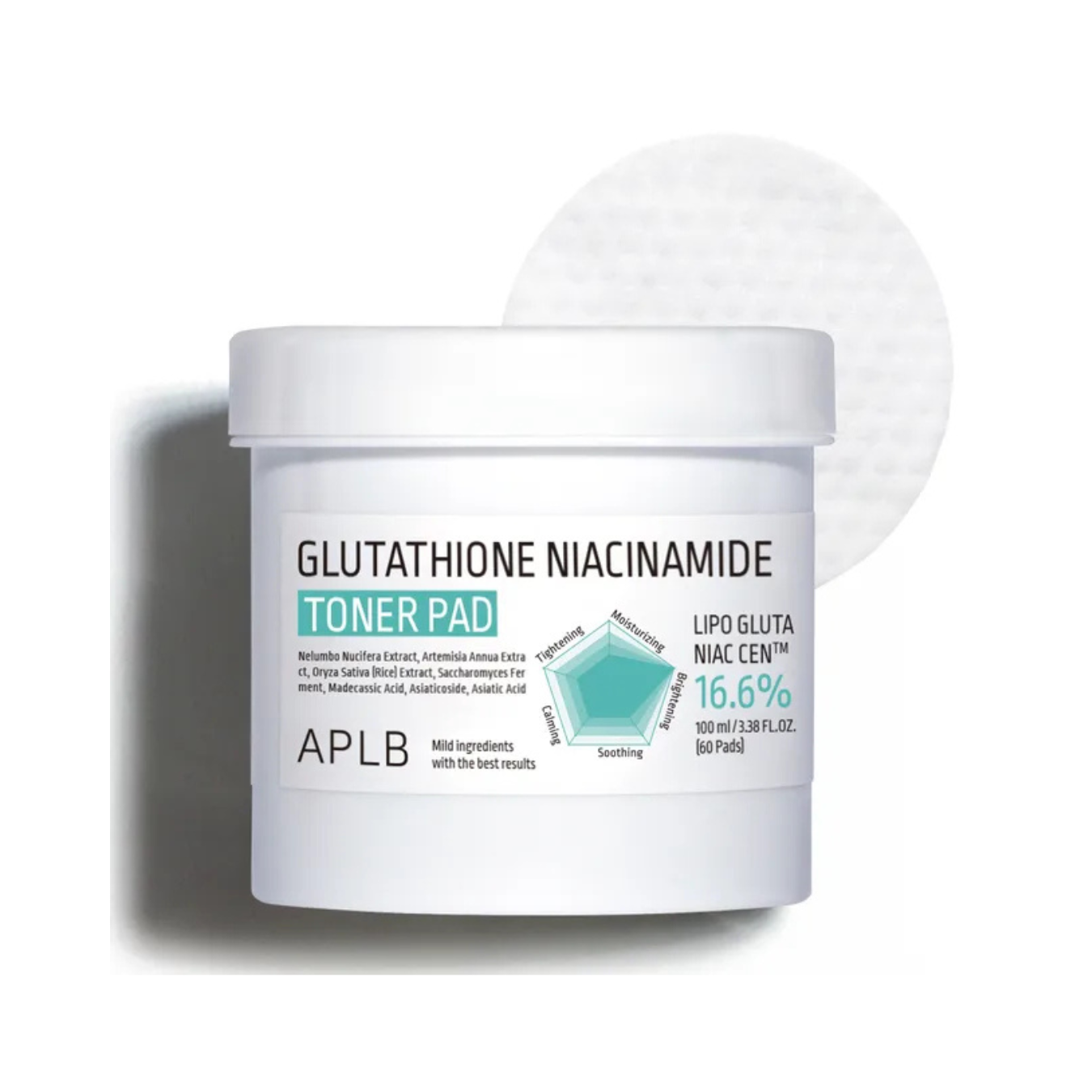 Glutathione Niacinamide Toner Pad - Ενυδατικά pads με Γλουταθειόνη & Νιασιναμίδη