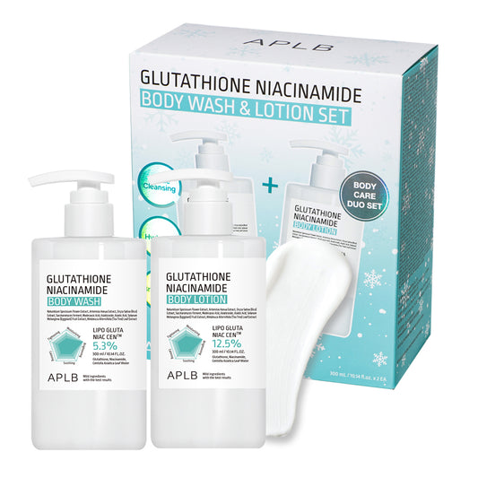 Glutathione Niacinamide Body Wash & Body Lotion Set – Limited Winter Edition