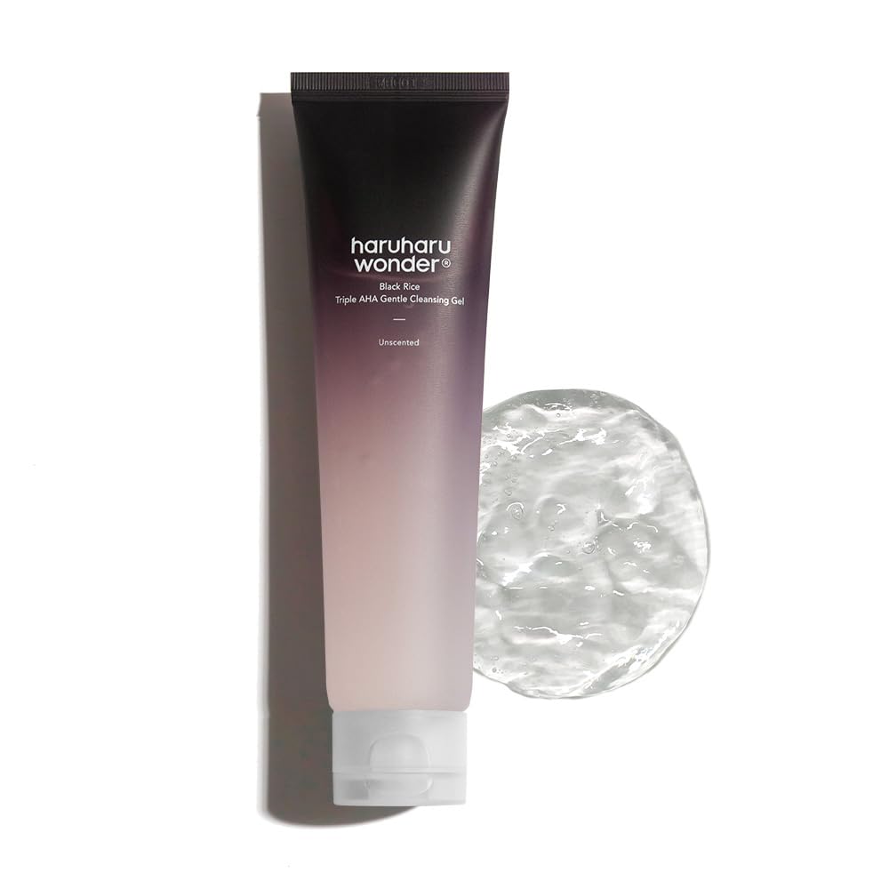Black Rice Triple AHA Gentle Cleansing Gel – Απαλό Καθαριστικό Gel με AHA για Λάμψη & Λείανση