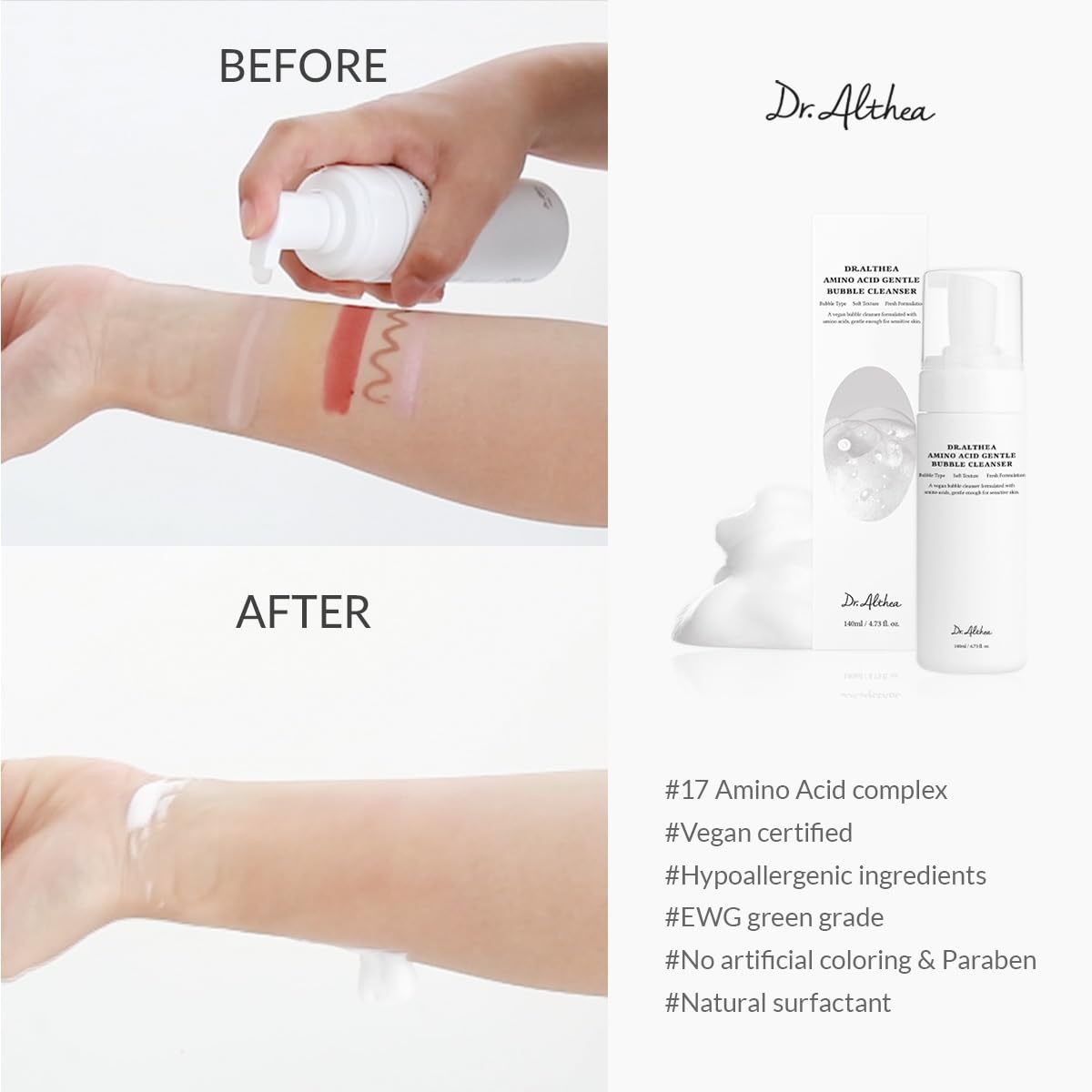 Amino Acid Gentle Bubble Cleanser – Απαλός Αφρώδης Καθαρισμός Προσώπου με Αμινοξέα για Ενυδάτωση & Προστασία του Δερματικού Φραγμού