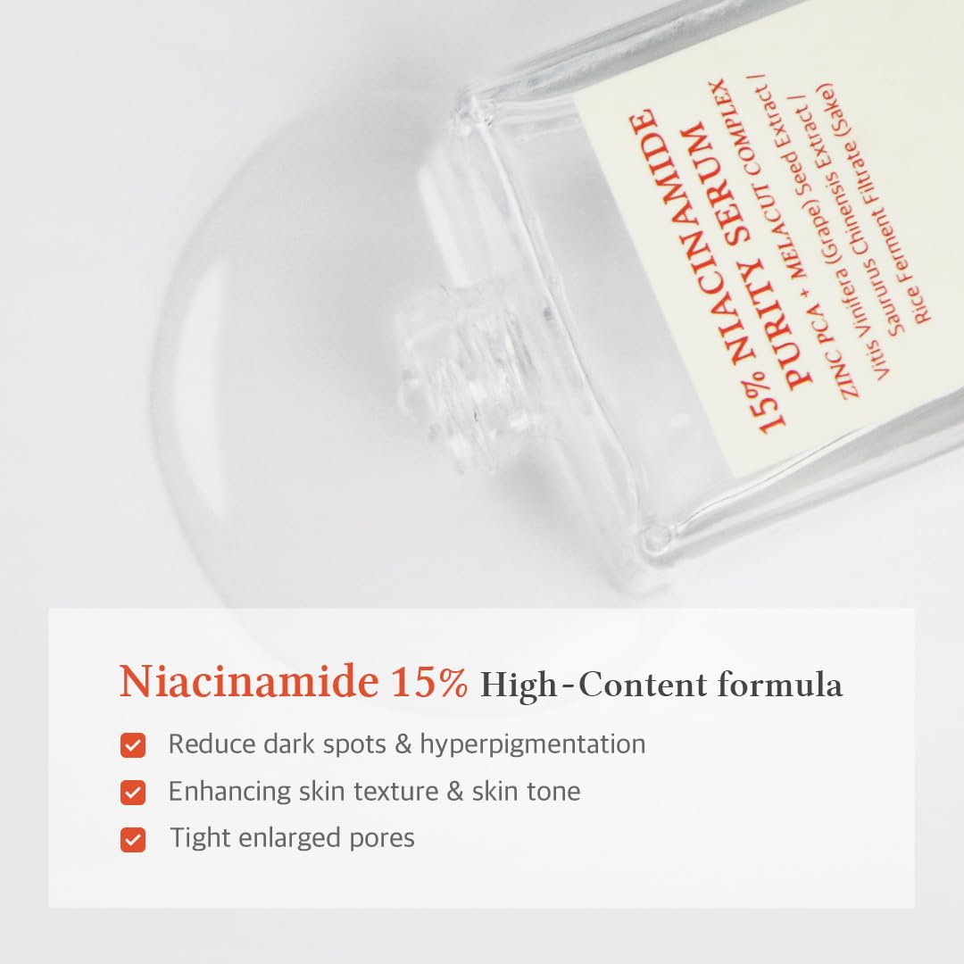 15% Niacinamide Purity Serum – Ορός Προσώπου με 15% Νιασιναμίδη για Λάμψη, Πόρους & Ομοιόμορφο Τόνο