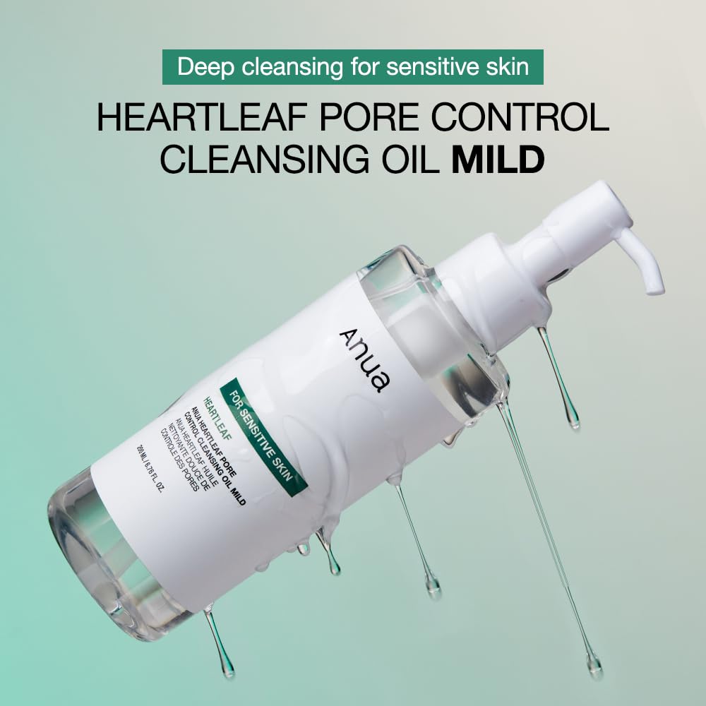 Heartleaf Pore Control Cleansing Oil Mild - Έλαιο βαθύ καθαρισμού πόρων για ευαίσθητο δέρμα