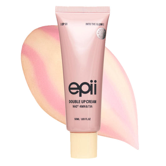 Double Up Cream NAD+ / TXA – Διπλή Κρέμα Προσώπου για Σύσφιξη, Λάμψη & Πανάδες με NAD+, NMN, TXA & 15% Squalane