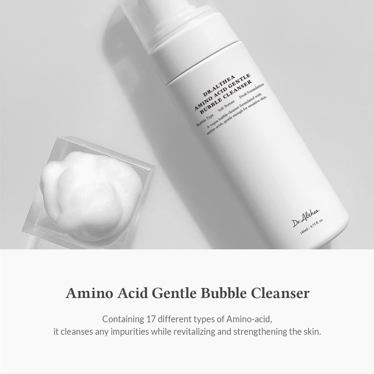 Amino Acid Gentle Bubble Cleanser – Απαλός Αφρώδης Καθαρισμός Προσώπου με Αμινοξέα για Ενυδάτωση & Προστασία του Δερματικού Φραγμού