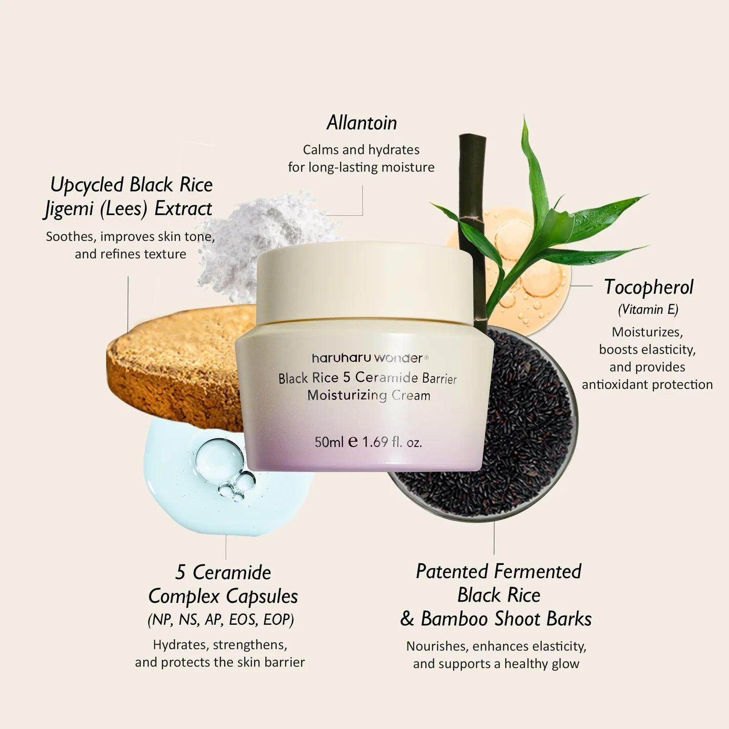 Black Rice 5 Ceramide Barrier Moisturizing Cream - Ενυδατική Κρέμα με Μαύρο Ρύζι & 5 Κεραμίδια