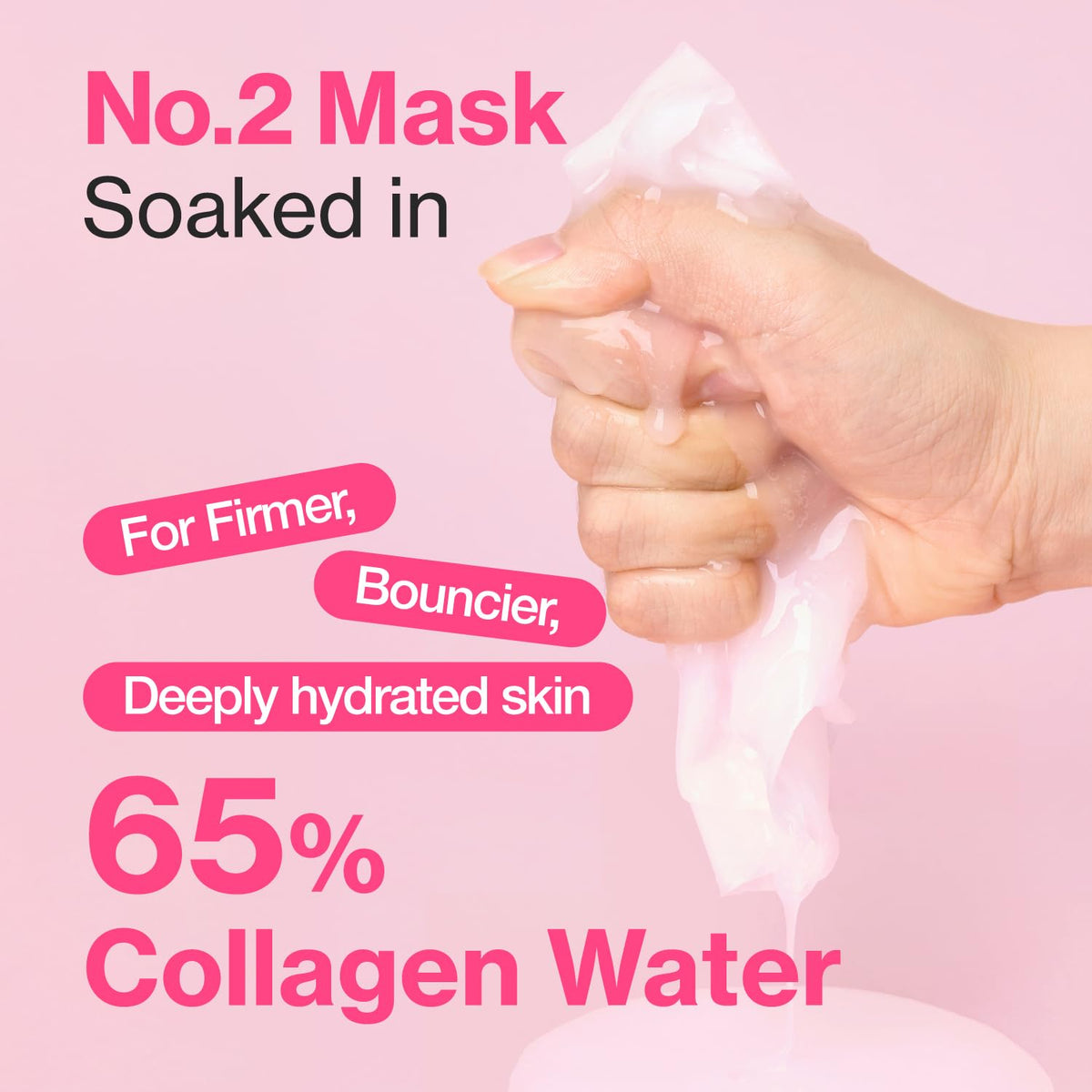 No.2 Rose PDRN Collagen Plumping Sheet Mask