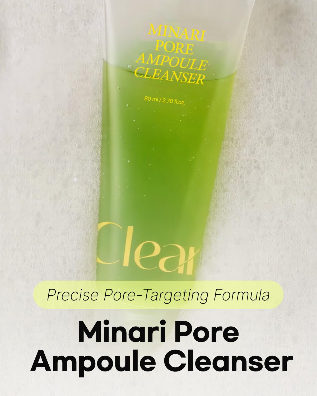 Minari Pore Ampoule Cleanser - Αφρός Καθαρισμού με Νερό Μαιντανού για Πόρους & Λάμψη