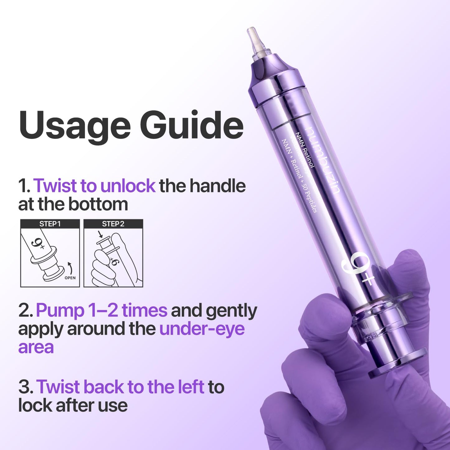 No.9 NAD Retinol Volumetox Eye Cream - Συσφιγκτική Κρέμα Ματιών με NAD+ & Ρετινόλη για Λεία, Ξεκούραστη Όψη