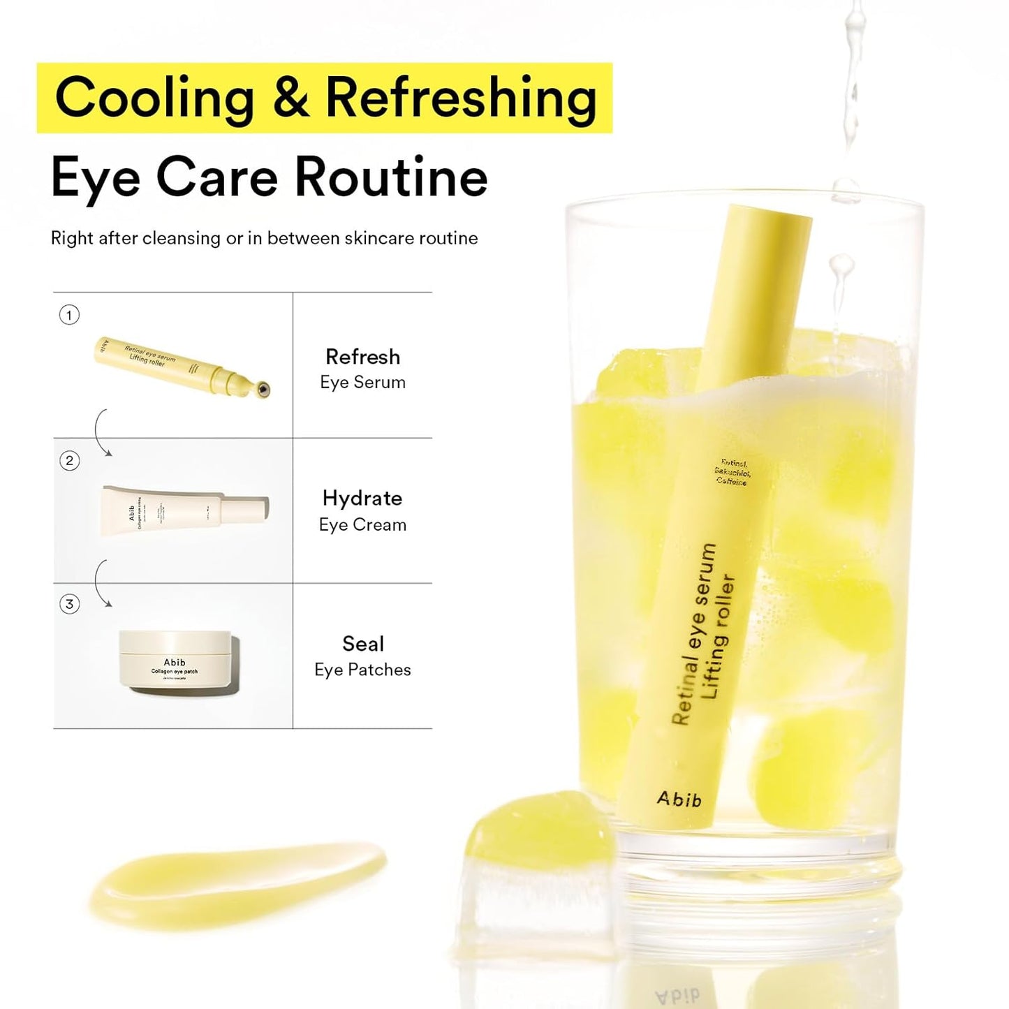 Retinal Eye Serum Lifting Roller - Ορός Ματιών με Retinal & Καφεΐνη με Roller Ανόρθωσης