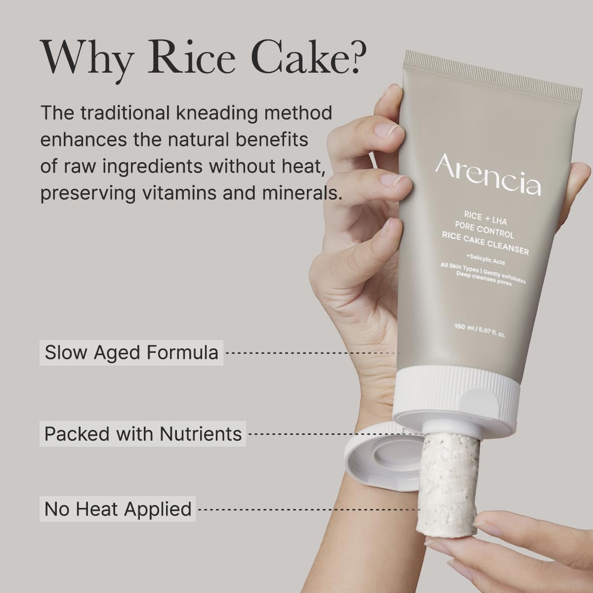 Rice + LHA Pore Control Rice Cake Cleanser